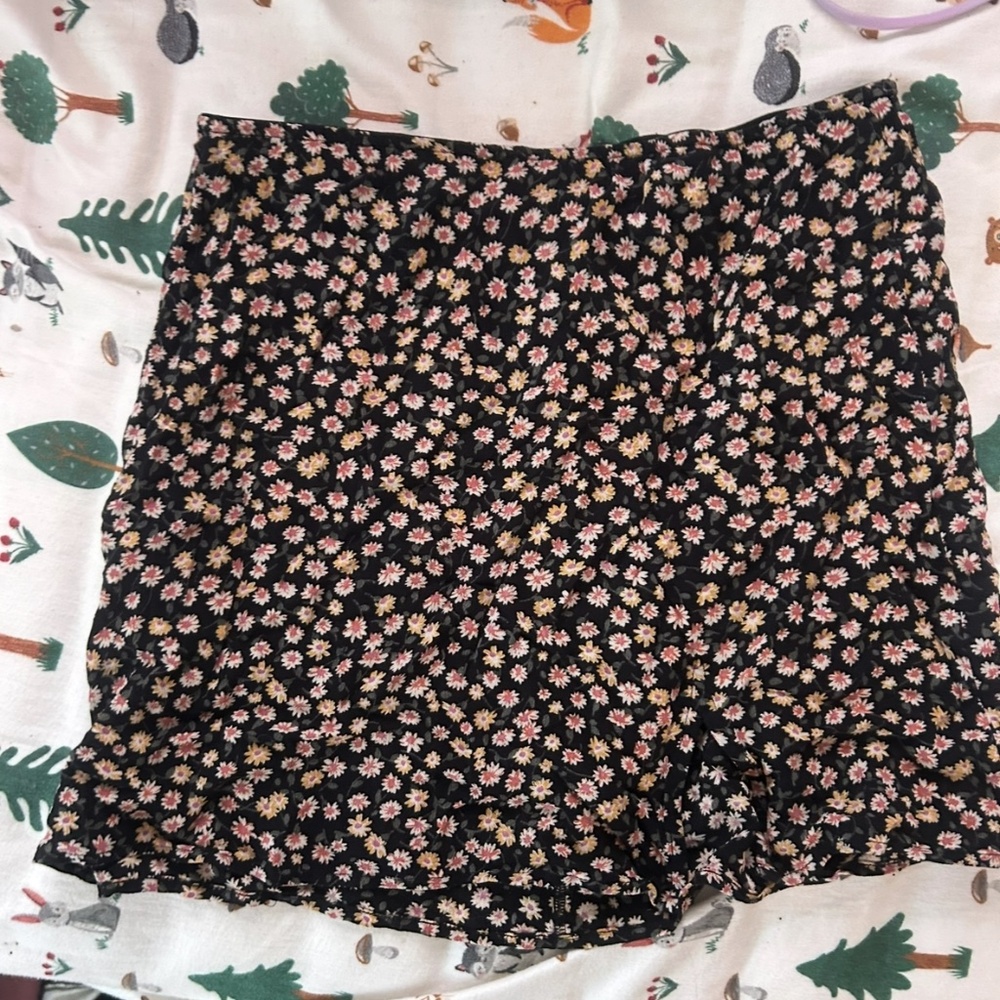 Floral Mini Skirt